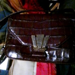 Henri Bendel alligator tote bag